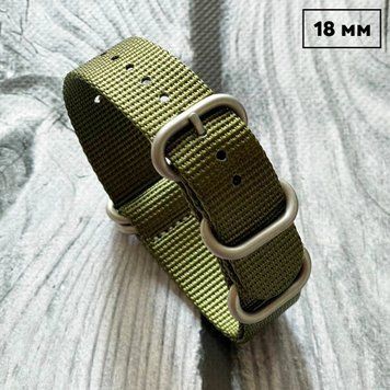 Ремінець Nato Green 18 мм 1001 фото