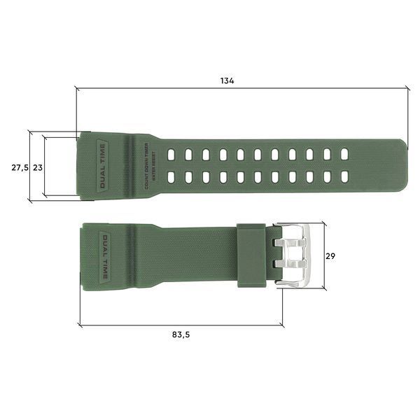 Ремінець Nato Green 18 мм 1001 фото