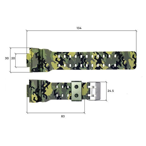 Ремінець для годинника Skmei 1520AG Army Green 1014 фото
